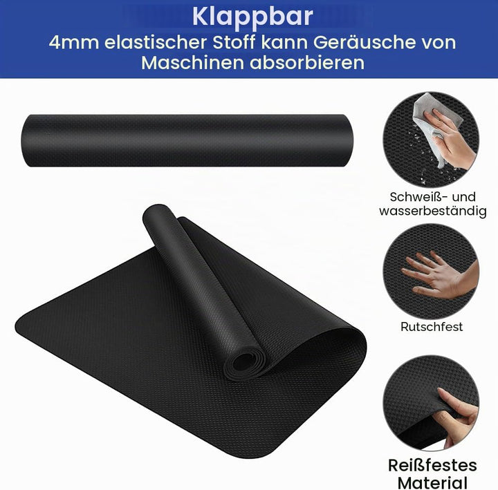 DiULi Yogamatte, Bodenschutzmatte Fitnessgerät Fitnessmatte mit Tragegurt und Tasche, für Pilates, W