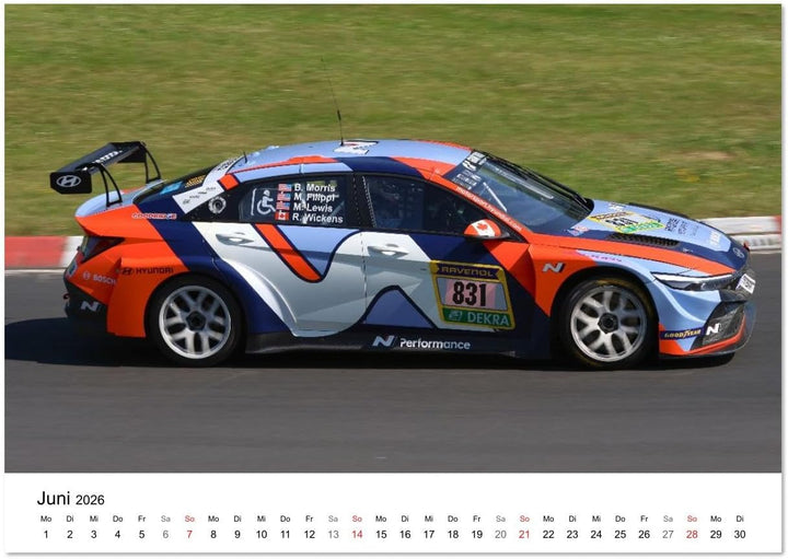 24h am Ring (Wandkalender 2026 DIN A4 quer), CALVENDO Monatskalender: Das 24h-Rennen auf dem Nürburg