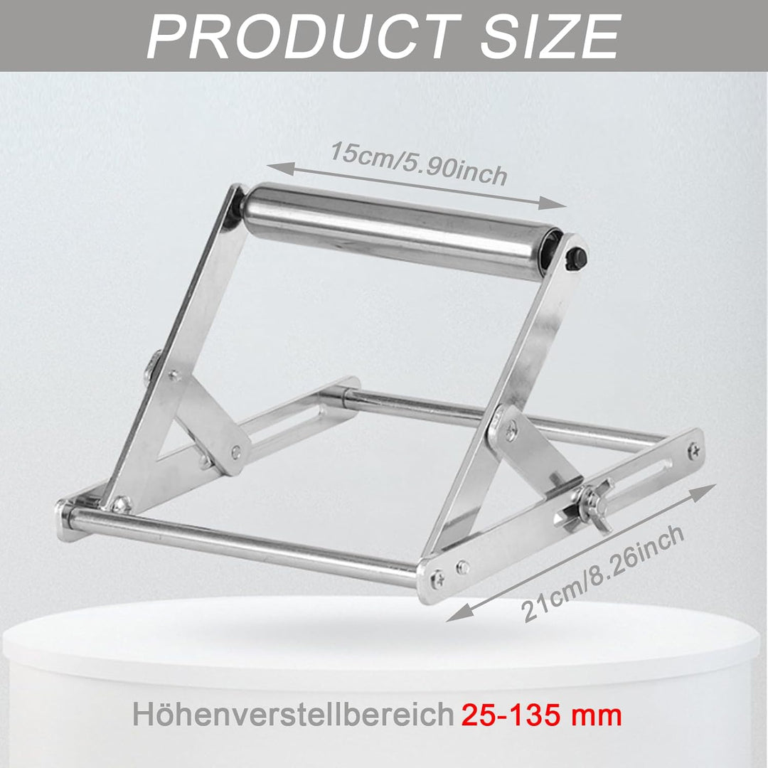 2 pcs Verstellbarer Stützrahmen Für Schneidemaschinen, 25-135mm Edelstahl Faltbares Doppellager Mate