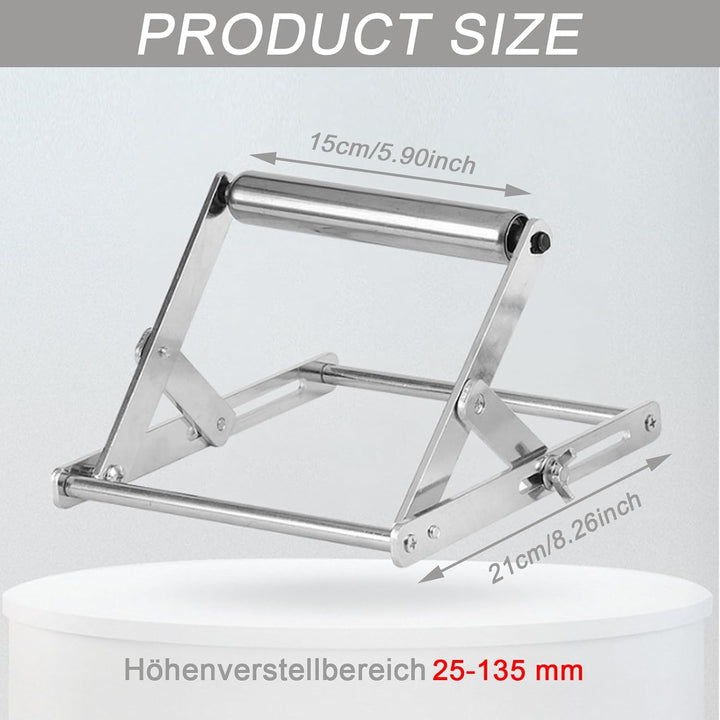 2 pcs Verstellbarer Stützrahmen Für Schneidemaschinen, 25-135mm Edelstahl Faltbares Doppellager Mate