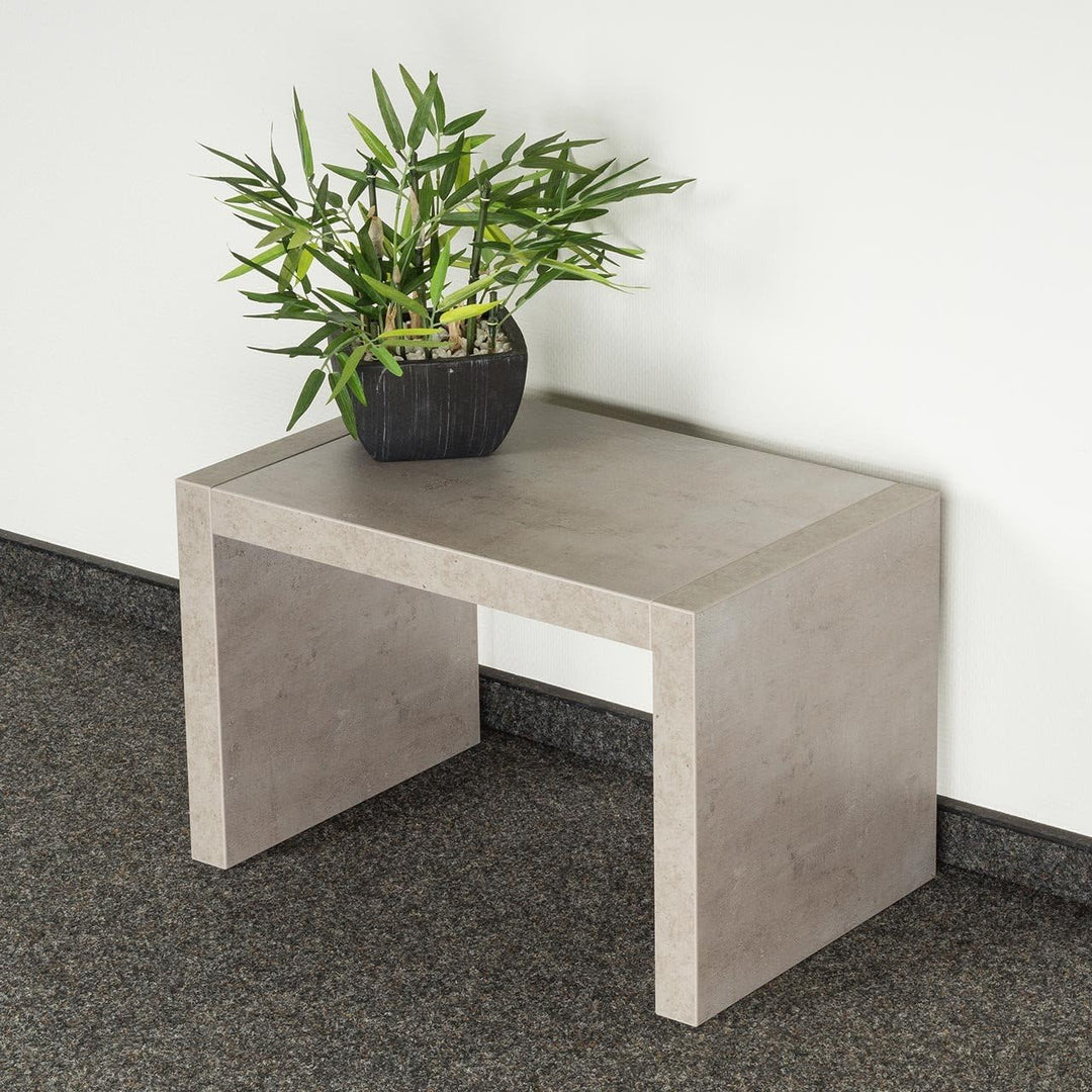 levandeo Beistelltisch Coco Betonoptik B x H x T: 32x50x32cm Grau Holz Couchtisch keine Montage fest
