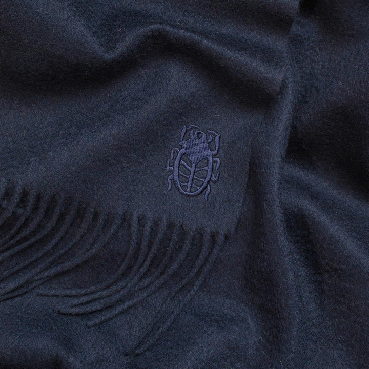 'zoeppritz since 1828' Cashmere Decke aus 100% Kaschmir - unifarben mit Fransen - 130x180 cm - 590 N