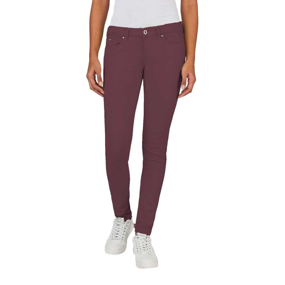 Pepe Jeans Damen Jaffa Skinny Jeans 30W / 30L Red (Burgundy), 30W / 30L Red (Burgundy)