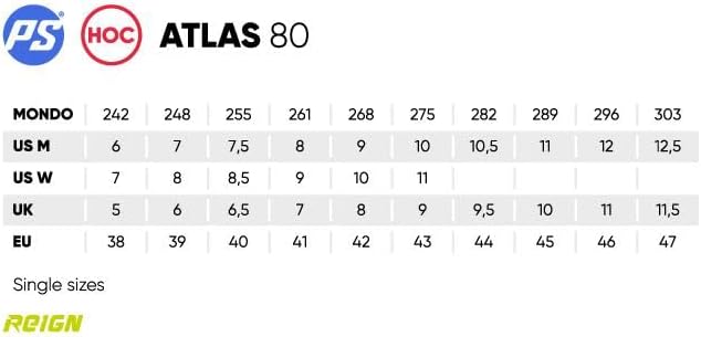 Powerslide Inline Skate Atlas 80, für Inline Hockey, für Damen und Herren 44, 44