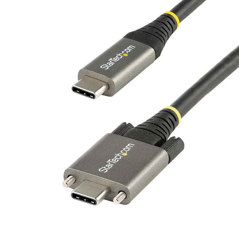 StarTech.com 1m USB-C Kabel mit Schraubensicherung 10Gbit/s - USB 3.1/3.2 Gen 2 Typ-C Kabel - 100W (