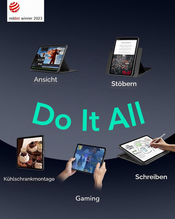 ESR für iPad Air 2022 Hülle, iPad Air 5 Hülle, iPad Air 4 2020, 10,9" Case, abnehmbare magnetische A