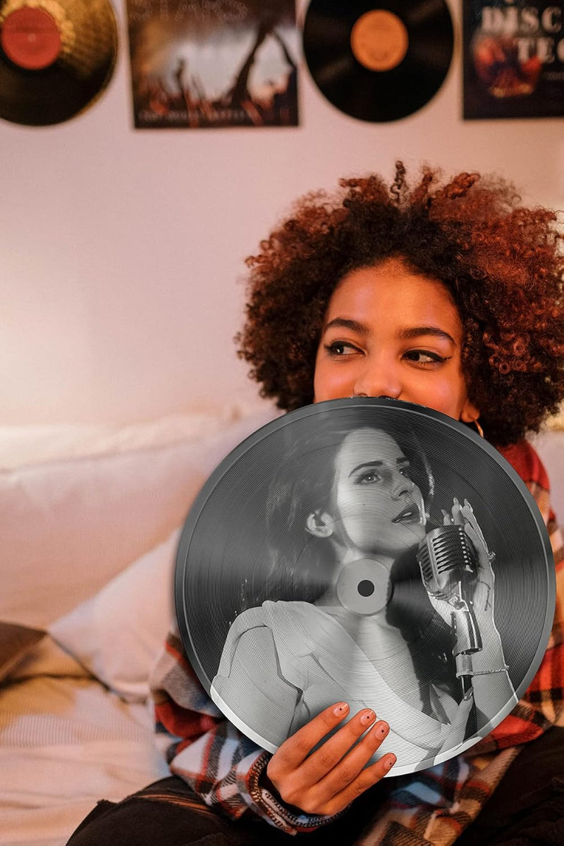 GIFTSFARM Lana Vinyl-Schallplatten-Wanddekoration, Del Rey Merch, Poster, Raumdekor (29,5 cm, 2 Stüc