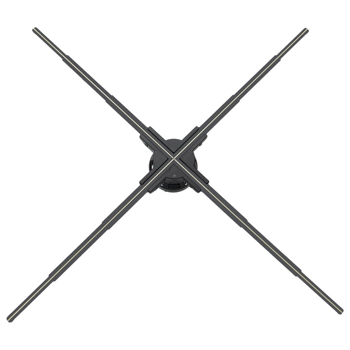 80CM 3D Hologramm Projektor mit WiFi und Bluetooth,3D Hologramm Fan mit 928 LEDs und 2600 cd/m² und