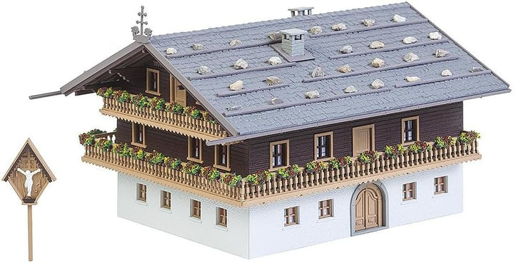 Faller FA 130554 - Alpenhof, Zubehör für die Modelleisenbahn, Modellbau, 179 x 156 x 115 mm