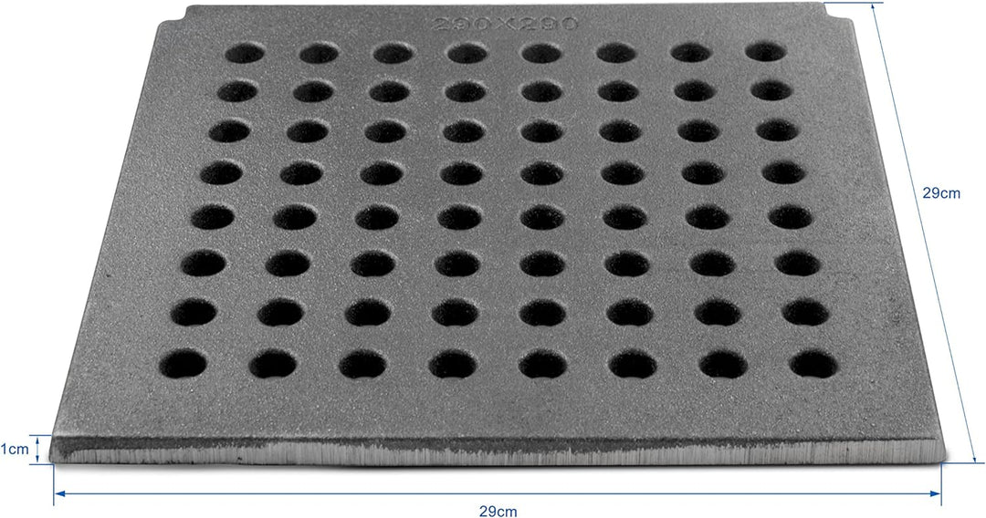 Grillrostprofi - Feuerrost Kohlerost Ascherost Kaminrost 29 x 29 cm, das Original aus massivem Gusse