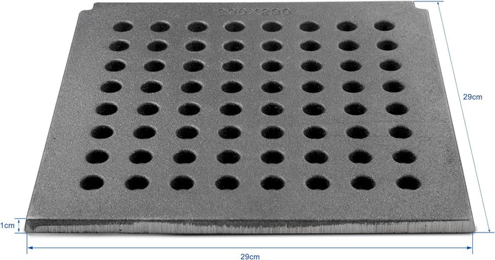 Grillrostprofi - Feuerrost Kohlerost Ascherost Kaminrost 29 x 29 cm, das Original aus massivem Gusse