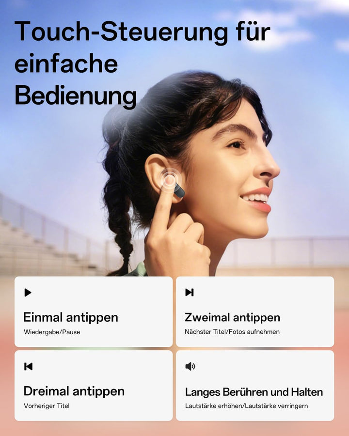 OPPO Enco Buds3 Pro True Wireless Ohrhörer, Bluetooth 5.4 Stereo In-Ear-Headset, Klare Gesangswieder