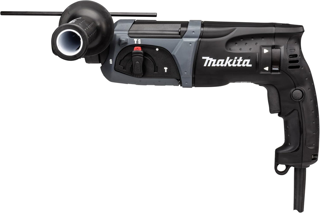 Makita HR2470BX40 Kombihammer inklusiv SDS-PLUS Bohrer-Set im Transportkoffer, 780 W, 230 V, Black E