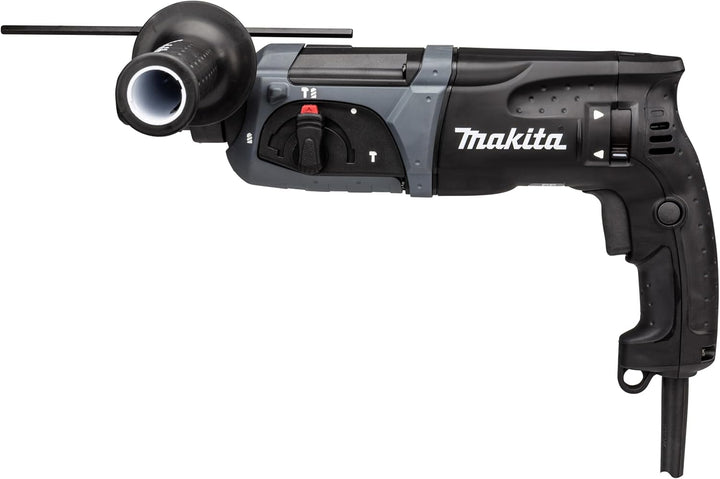 Makita HR2470BX40 Kombihammer inklusiv SDS-PLUS Bohrer-Set im Transportkoffer, 780 W, 230 V, Black E