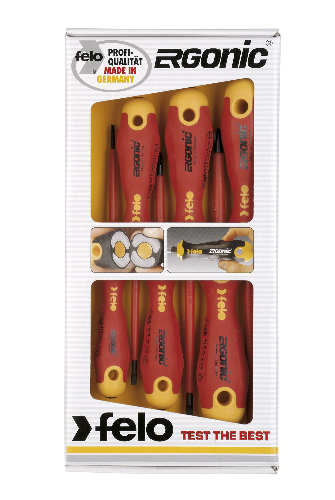 Felo 00041396198 Schraubendrehersatz Ergonic 6-teilig