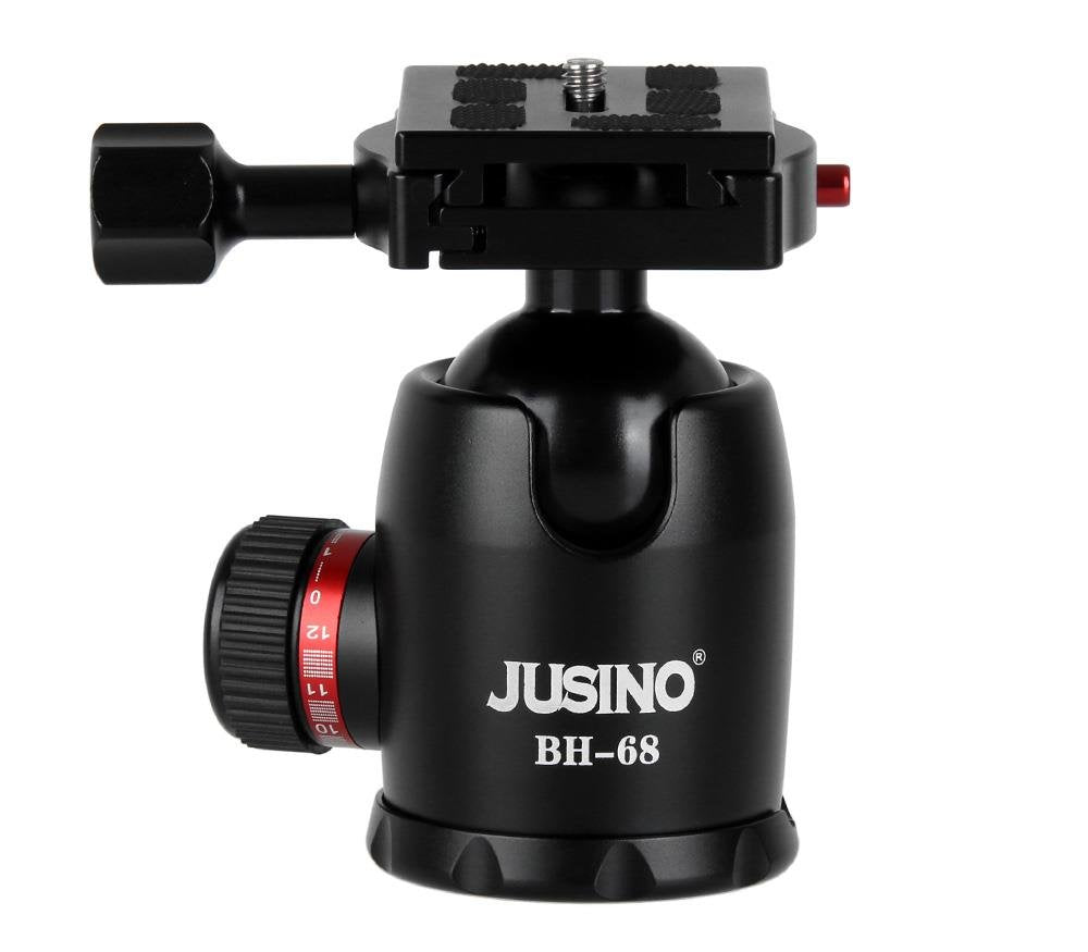 JUSINO BH-68 Kugelkopf Stativkopf aus Aluminium, 15kg Belastbarkeit