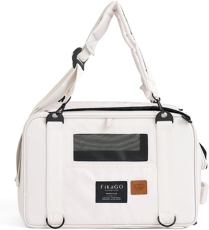 FikaGO 3-in-1 Reise-Tragetasche für Hunde und Katzen Truffle Plus – Rucksack, Schultertasche & Handg