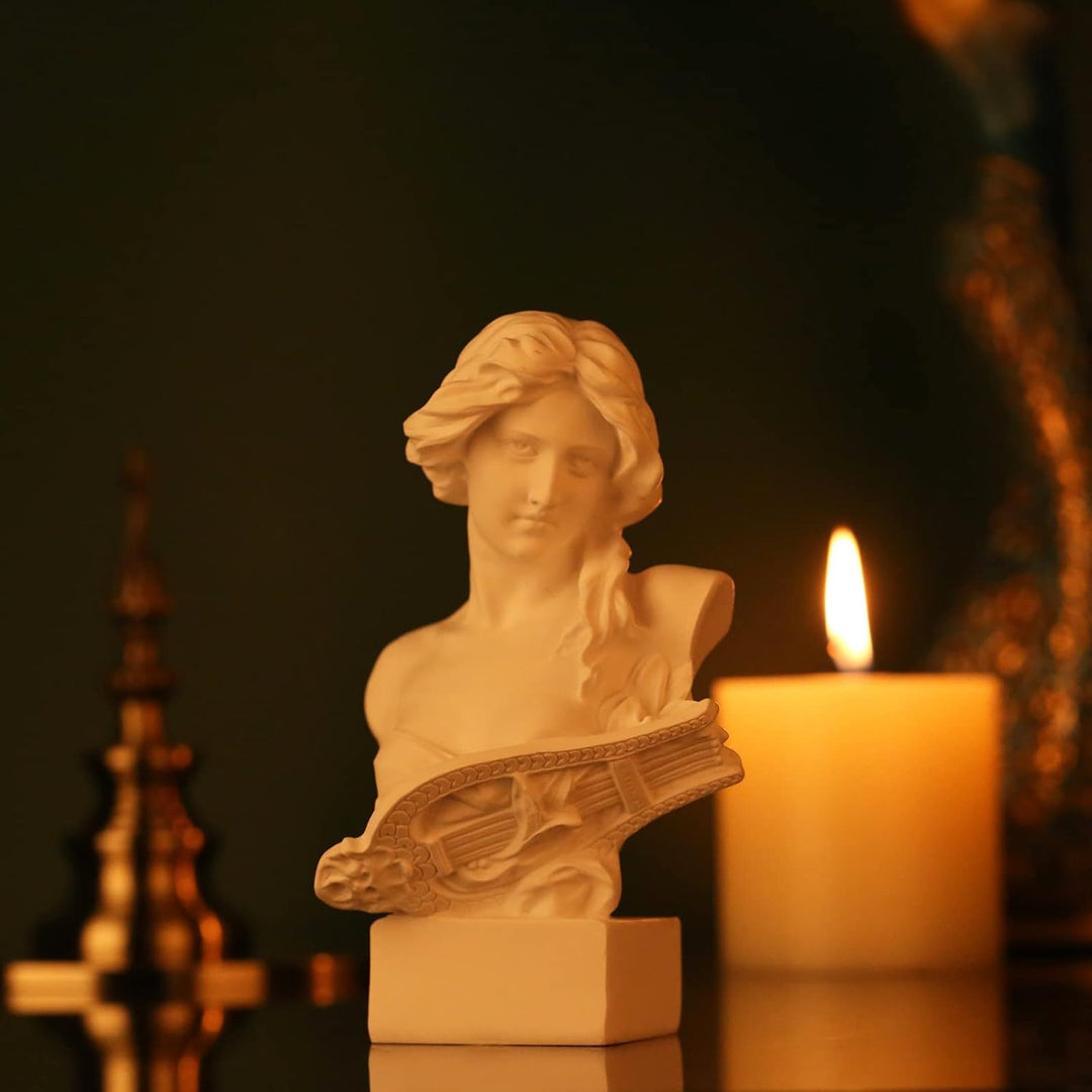 LCCCK 15.2 cm H Weiss Aphrodite Statue Skulptur, Harz Griechische Mythologie Büste Statue, für Koket