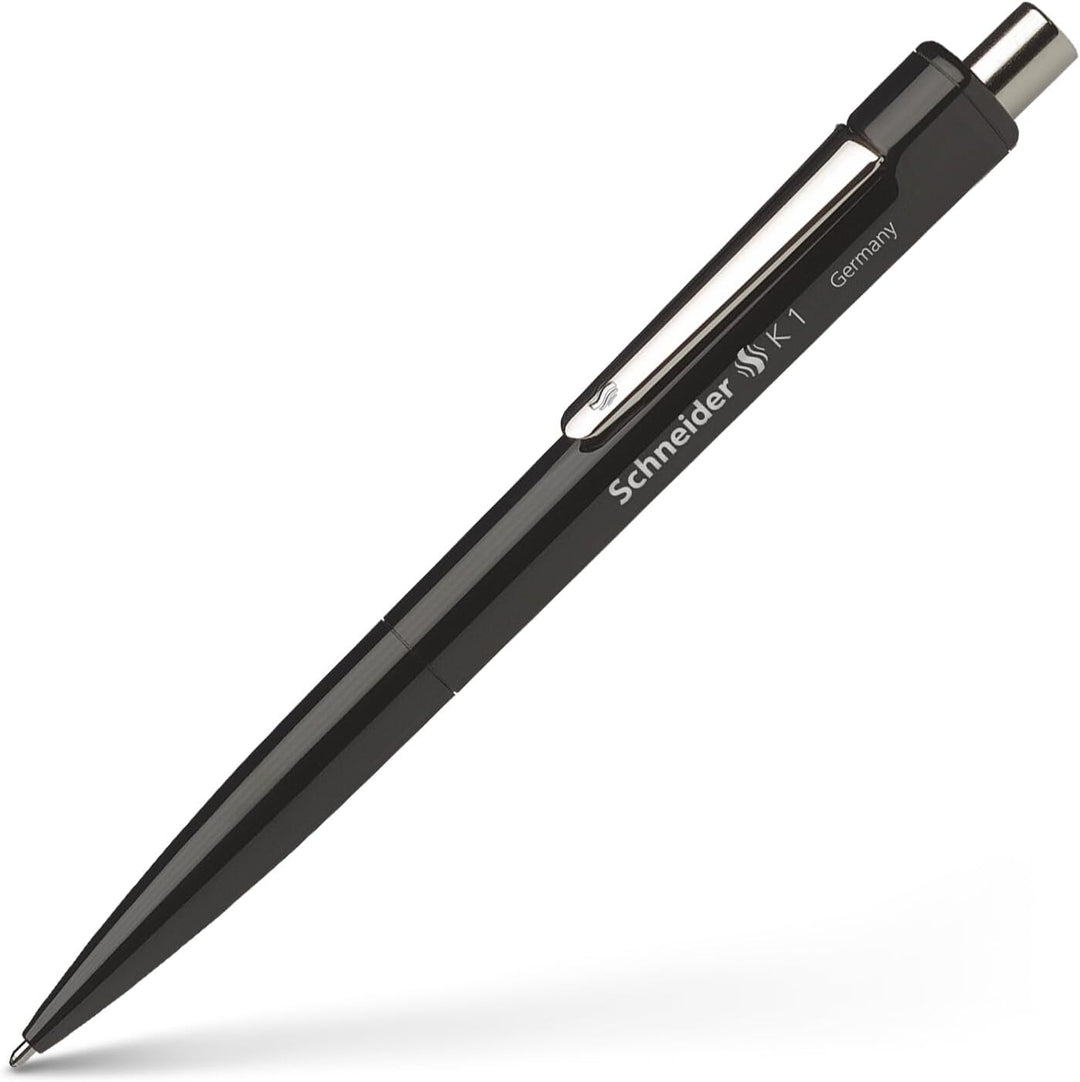 Schneider 3151 K 1 Druckkugelschreiber (M, dokumentenecht) 20er Packung, schwarz, schwarz