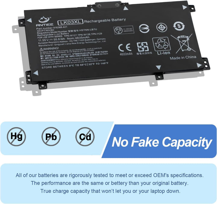 LK03XL Laptop Akku für HP Envy X360 Convertible 17-AE 17M-AE 17T-AE 17-BW 17M-BW 17-CE 17M-CE 17T-CE