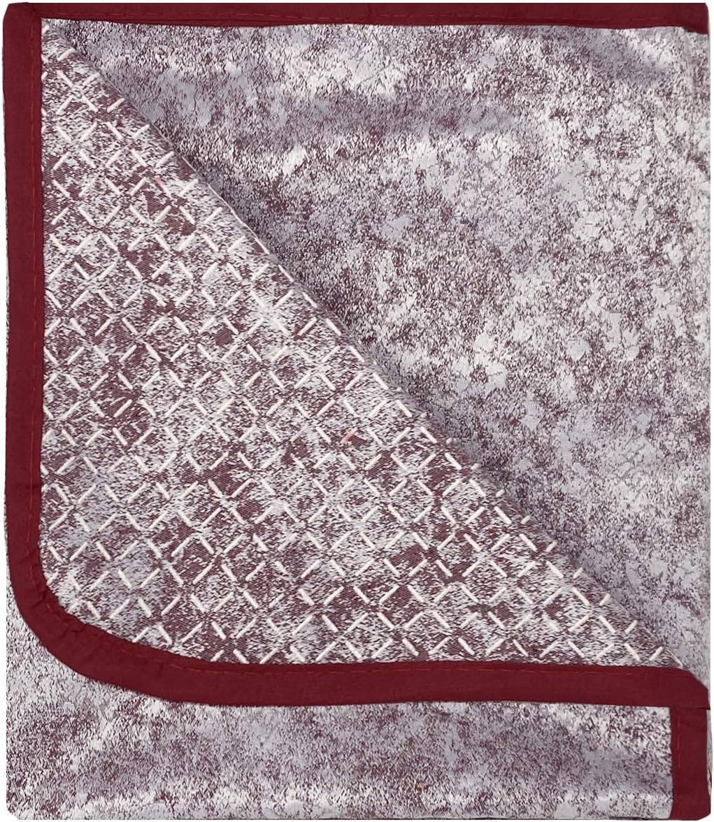 Italian Bed Linen “Glamour” rutschfest Sofa Abdeckung, Bordeaux, 1 Platz 1 Platz Bordeaux, 1 Platz B