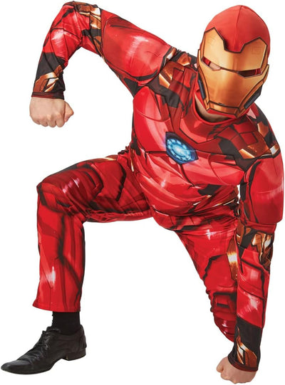 RUBIE'S Offizielles Luxuskostüm Iron Man, Disney Marvel, Superheld, für Erwachsene, Herren, Standard