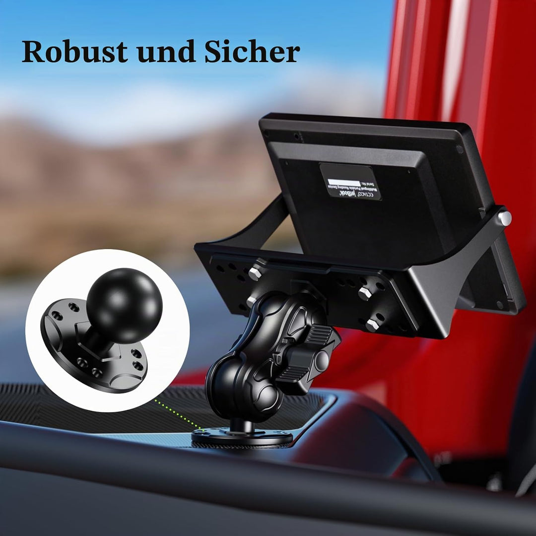 BRCOVAN 1,5'' Kugelhalterung mit Aluminiumlegierung AMPS-Loch Runder Plattenbasis, Kompatibel mit RA