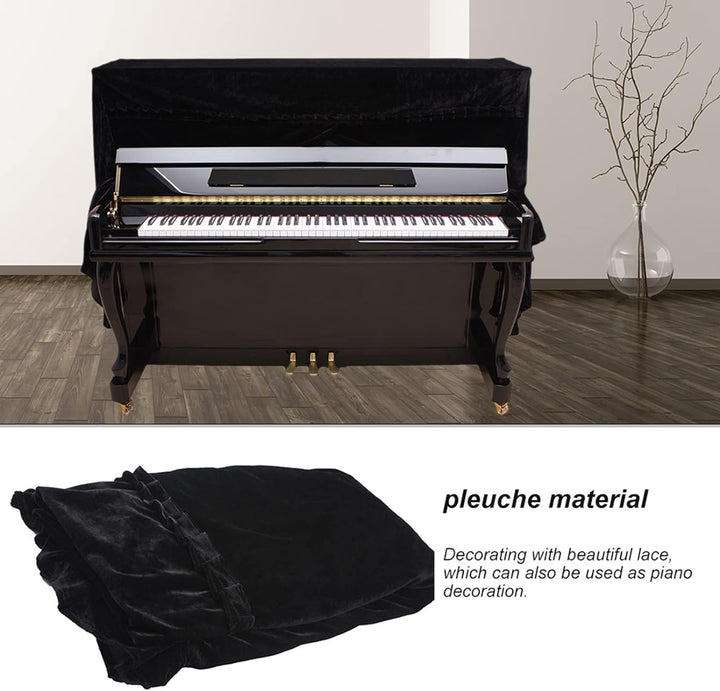Klavier Abdeckung, Klavierabdeckung Durable Thickened Upright Piano Keyboard Staubschutzhülle Staubd