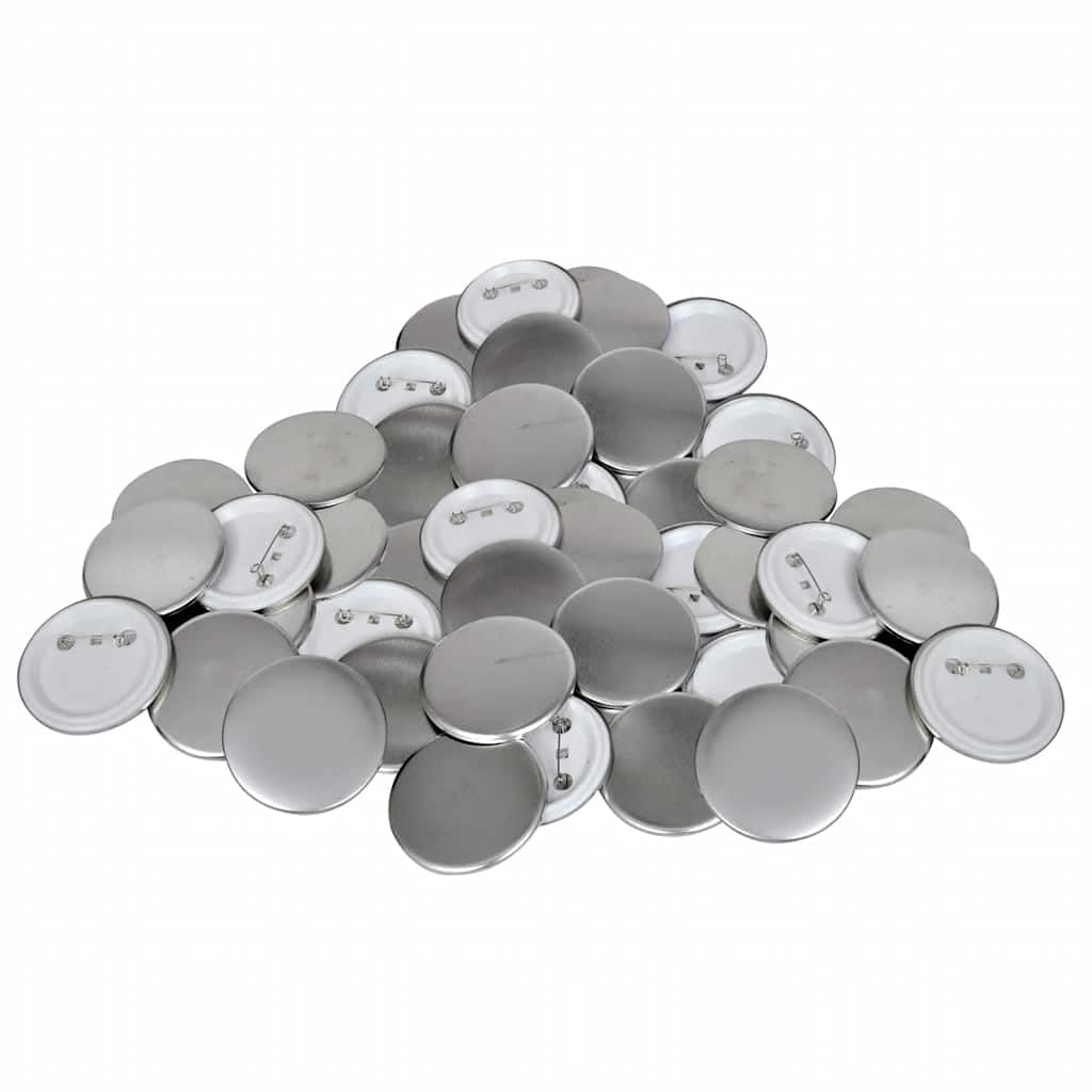 vidaXL Buttonrohlinge Rohlinge für Buttonmaschine Buttonteile 58mm 500 Sets 58 mm, 58 mm