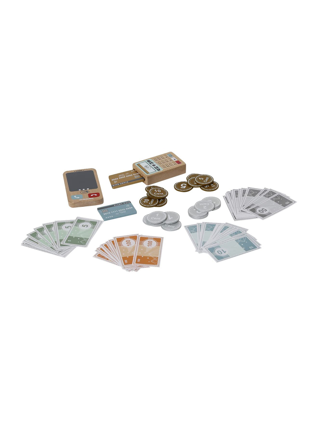 VERTBAUDETKinder Spielgeld-Set, Holz FSC®mehrfarbigONE Size