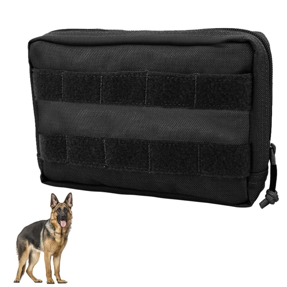 DONGKER Futterbeutel für Hunde, 1 Stuck Molle EDCTasche für Hundegeschirr, Pouch Zusatztasche für Hu