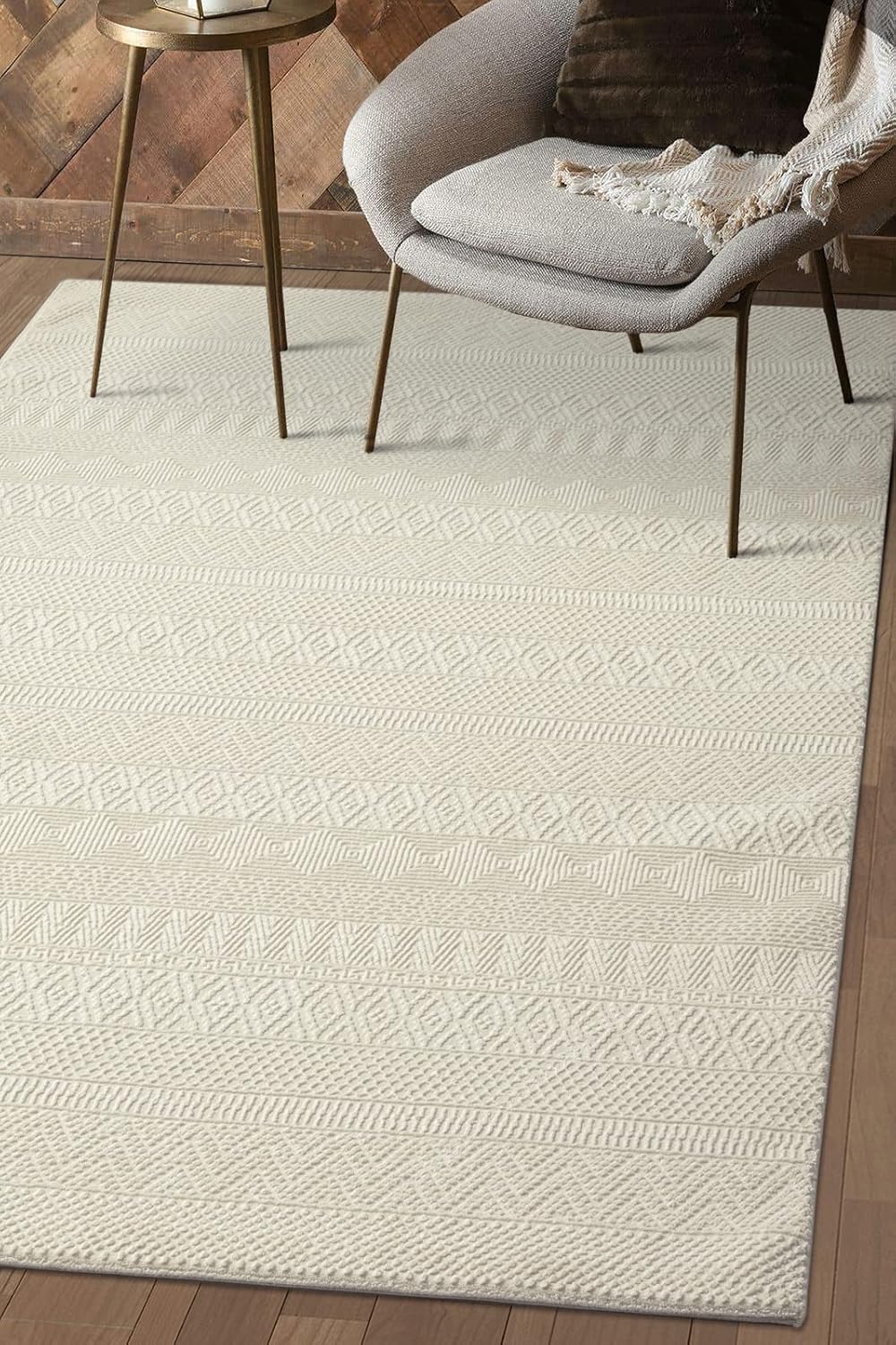 the carpet Lima nachhaltiger und umweltbewusster Designer Teppich, weich & pflegeleicht, 3D-Effekt,
