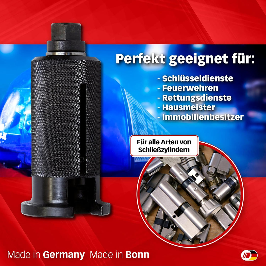 MULTIPICK Türöffnungswerkzeug - [inkl. 30 Zugschrauben] Schlosszieher - Glocke Öffnungswerkzeug - Sc