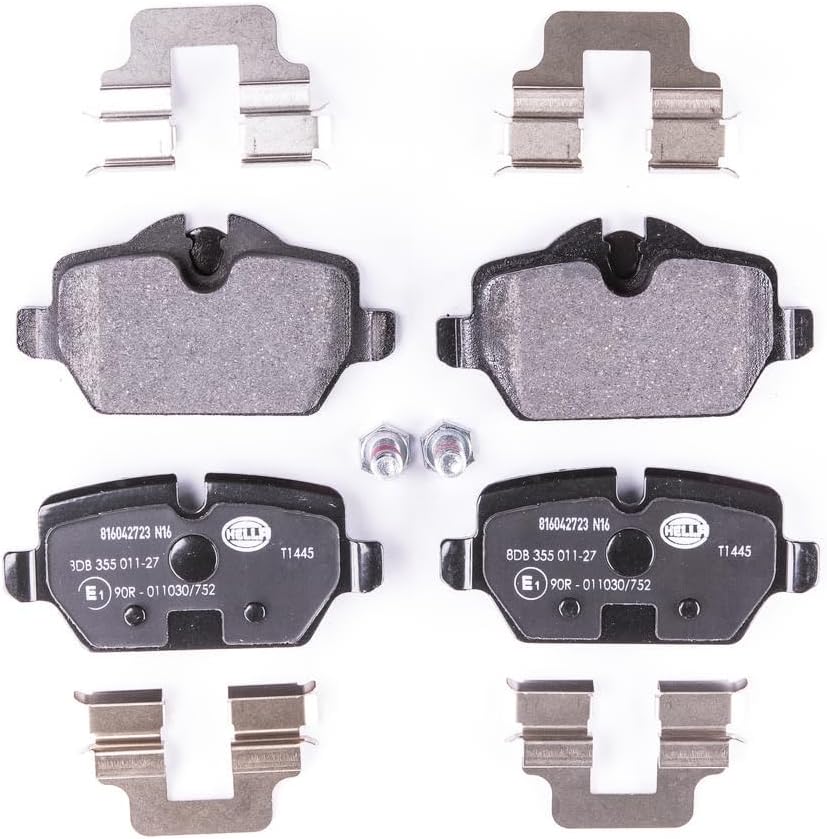 HELLA PAGID 8DB 355 011-271 Bremsbelagsatz - T1445 - Dicke/Stärke: 17.4mm - Bremssystem: Lucas - für