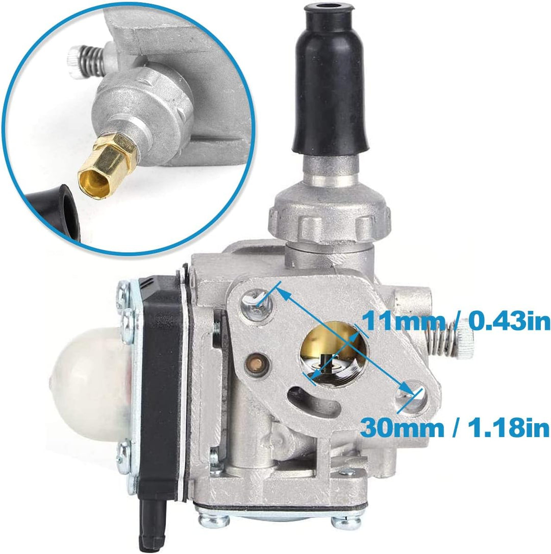 Vergaser-Kit für Kawasaki Th43 Th48 Motor Rasenmäher Trimmer Outdoor Gartengerät, mit Dichtung Kraft