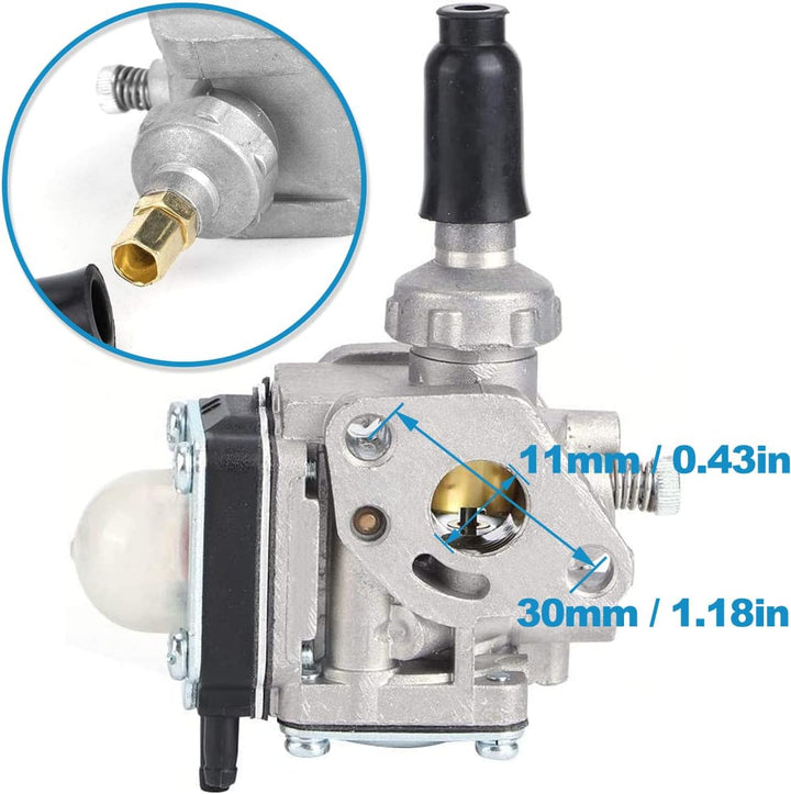 Vergaser-Kit für Kawasaki Th43 Th48 Motor Rasenmäher Trimmer Outdoor Gartengerät, mit Dichtung Kraft