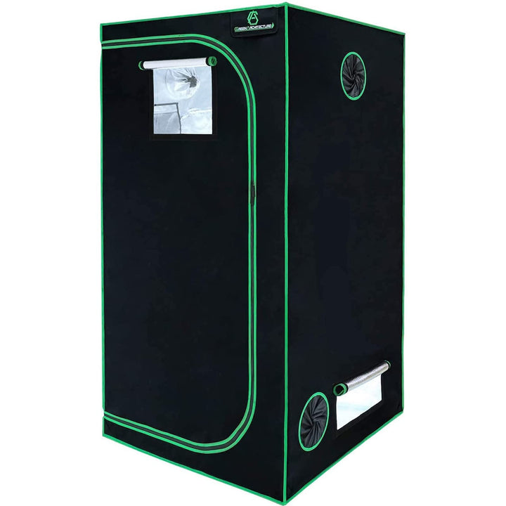 GA 60x60x120 cm Wachstumszelt Reflektierendes Mylar Hydroponic-Wachstumszelt mit Beobachtungsfenster