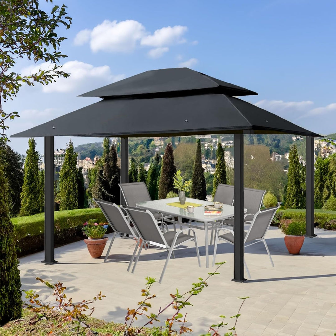 freigarten.de Ersatzdach für Pavillon 3x4 Meter Wasserdicht Material: Panama PCV Soft 370g/m² extra