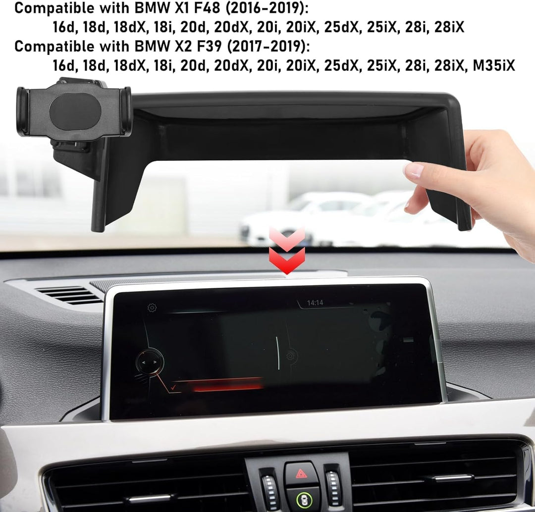 TTCR-II Kompatibel mit BMW X1 Handyhalterung, Brauch Passt Basis für BMW X1 F48 2016-2019/X2 F39 201