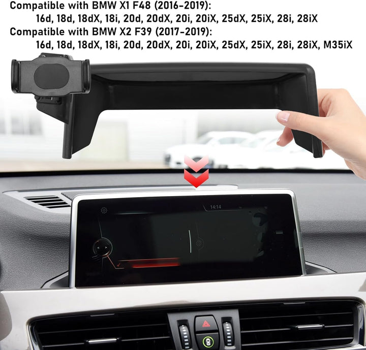 TTCR-II Kompatibel mit BMW X1 Handyhalterung, Brauch Passt Basis für BMW X1 F48 2016-2019/X2 F39 201