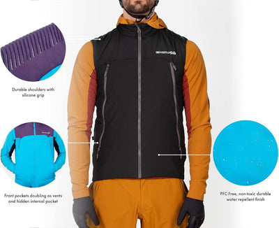 Endura MTB-Weste MT500 Freezing Point Schwarz Gr. XXL