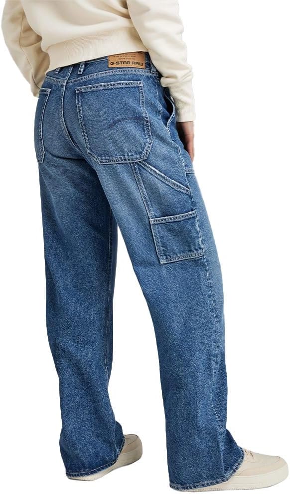 G-STAR RAW Damen Judee Carpenter Loose Jeans 30W / 34L Blau (Faded Blue Pool D23590-d442-g121), 30W