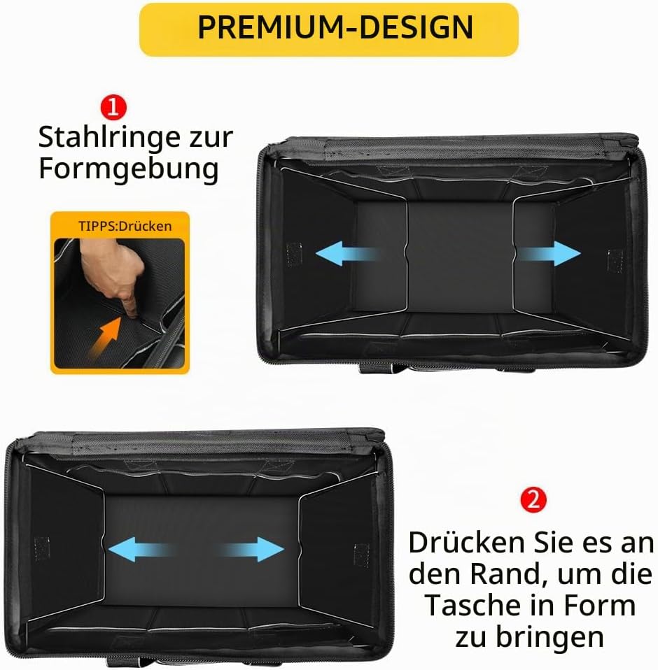 WINHUNT Werkzeugtasche, 14-Zoll Werkzeugtaschen Organizer, Werkzeug Aufbewahrungstasche mit weitem M