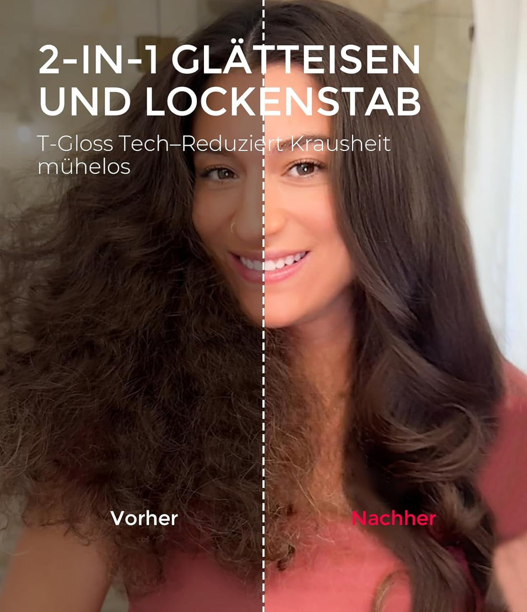 TYMO STYLUX Thermobürste 43mm - Thermal Brush Lockenbürste Styler für natürliche Locken und Blowout,