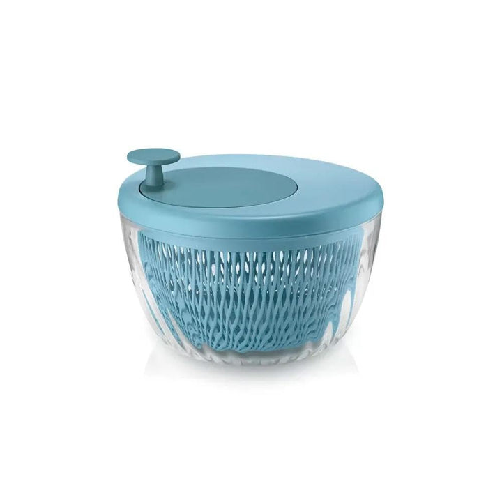 Guzzini - Kitchen Active Design, SPIN&STORE Salatschlüder mit Deckel - Azur Matt, Ø26 x h19 cm | 40
