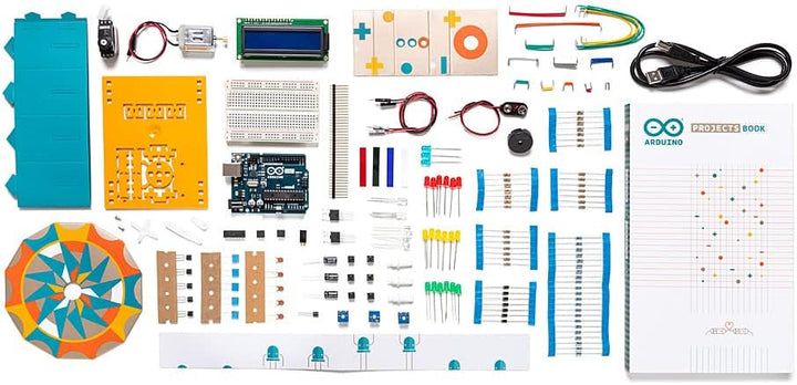Official Arduino Starter Kit [K000007] (English Project Book) - Komplettset zum Erlernen von Elektro