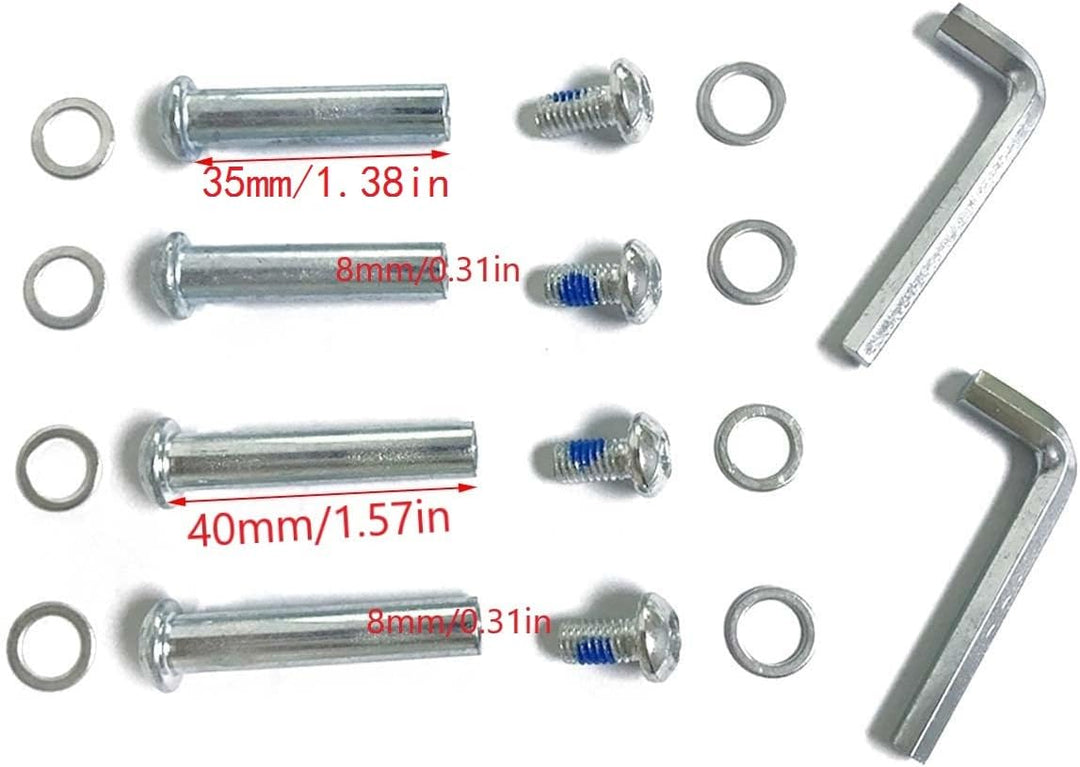 LOTOWELZON 2 x Ersatzräder für Gepäckkoffer, 50/64/70/75/84/90 mm Gummi-Inline-Rollschuhe mit 8 mm A