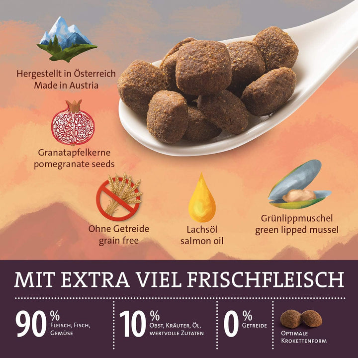GranataPet Natural Taste Lachs &amp; Pute, 12 kg, Trockenfutter für Hunde, Hundefutter ohne Getreide &amp; o