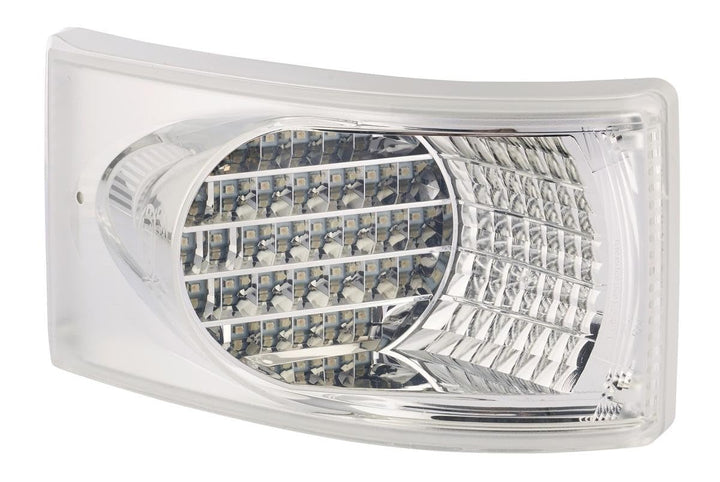 HELLA - Blinkleuchte - LED - 24V - Einbau/Schraubanschluss - Lichtscheibenfarbe: glasklar - Kabel: 5