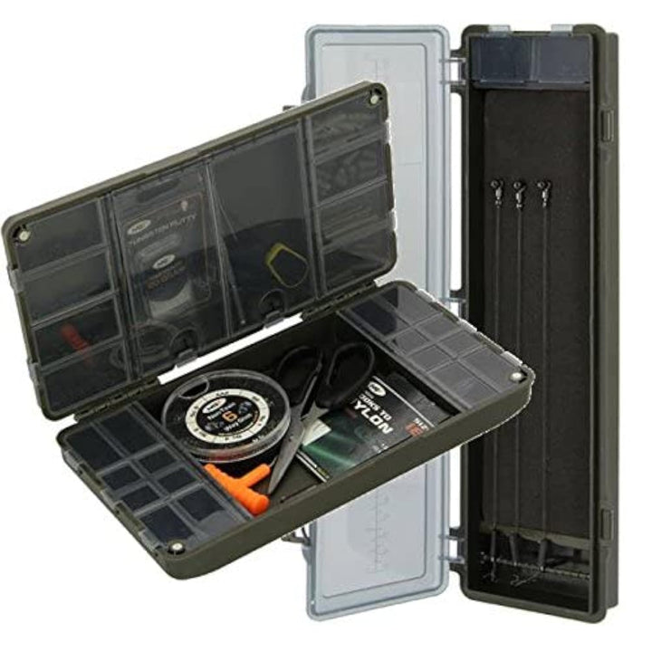 NGT Angelgerätebox System für Terminal Tackle + steifer Rig-Koffer Karpfen XPR 'leer'